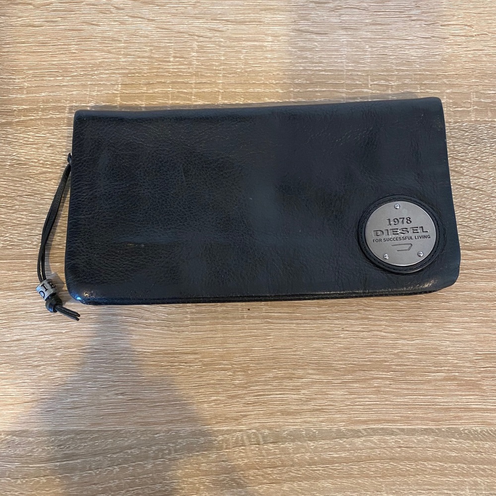 Diesel leather black wallet